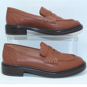 Madewell The Bradley Lugsole Penny Loafer English Saddle Leather NL839 Size 5